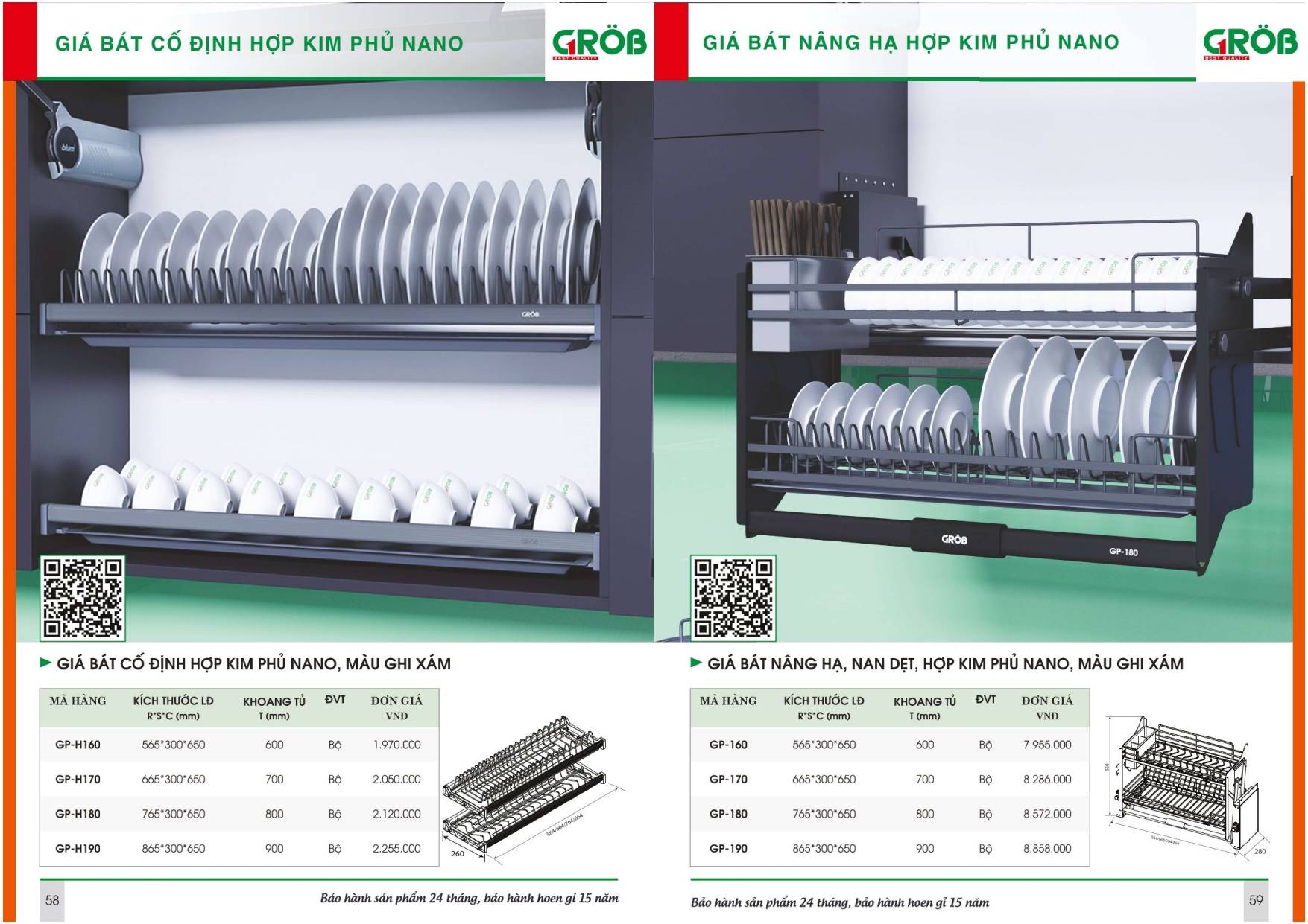 Thiết bị nhà bếp GROB Catalogue và Bảng giá mới nhất /Page 29